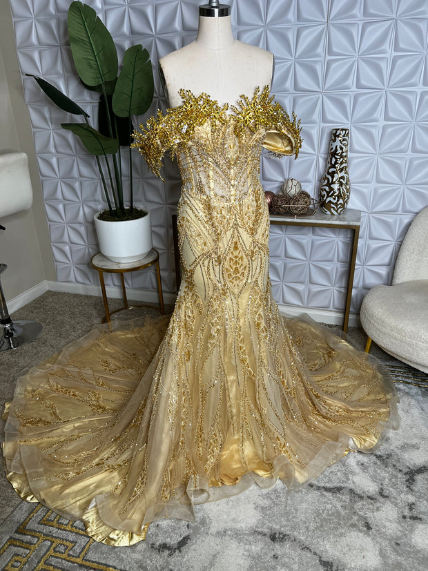 Gold Prom Dress
