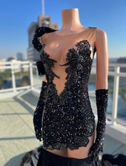 Black prom gown