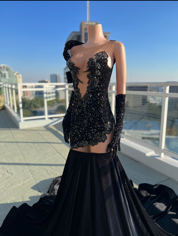 Black prom gown