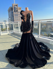 Black prom gown