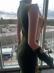 Green and Gold dress